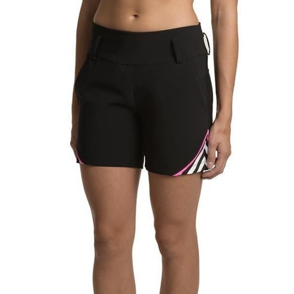 SwingDish Riley Black Shorts Side Stripes PASH002-1 Athletic Golf XL